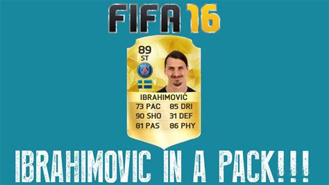 Zlatan Ibrahimovic In A Pack Fifa Ultimate Team Hd Youtube