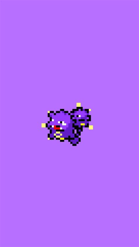 Purple Pokemon Pixel Art Wallpaper