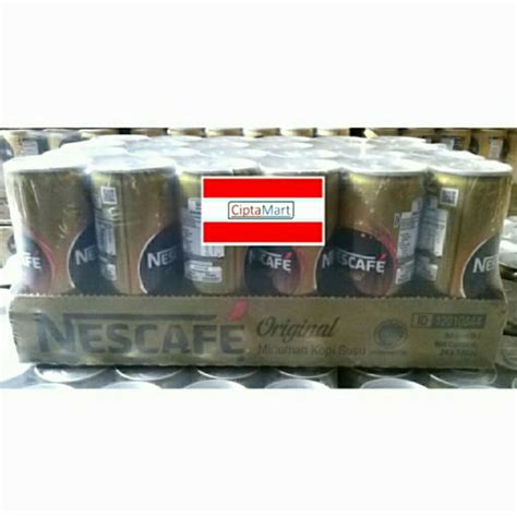 Jual Nescafe Kopi Susu Kaleng Original 24 X 240ml 1 Dus Shopee