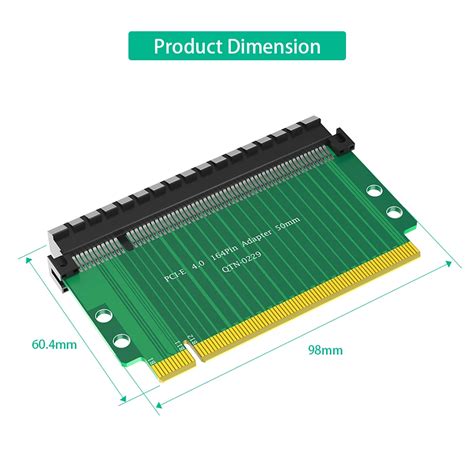 TISHRIC PCIE 4 0 164Pin Height Increasing Card PCI Express 4 0 16X