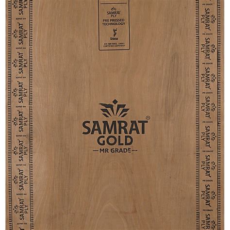 Samrat Gold 12 Mm Brown MR Grade Plywood Board For Home At Rs 47 Sq Ft