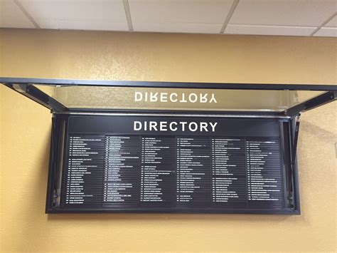 Directory Signs And Custom Signage Teems Inc Lobbybuilding Directory