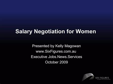 A how to guide for women to negotiate their salary | PPT