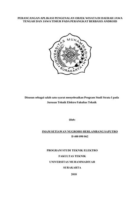 PDF PERANCANGAN APLIKASI PENGENALAN OBJEK WISATA DI Perjalanan