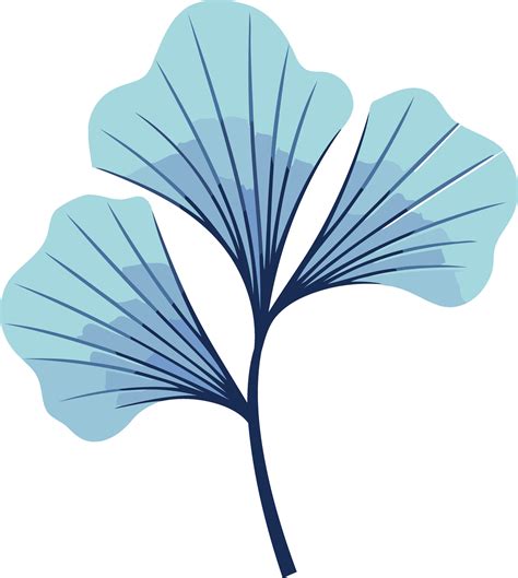 Elegante Azul Gingko Hoja Ilustraci N Perfecto Para Agregando Un Toque