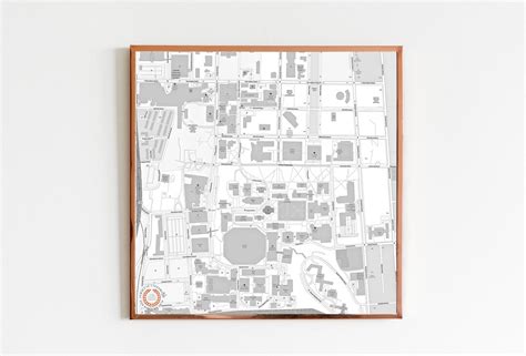 Syracuse University Map - Etsy