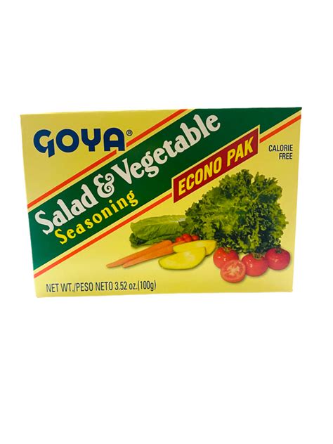 Goya Salad And Vegetable Seasoning 20 Envelopes 3 52 Ounce Units Pack Of 6 Ebay