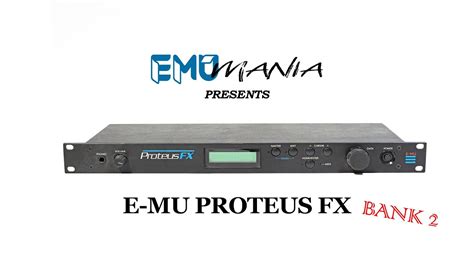 E Mu Proteus Fx Bank Preset Demo Youtube