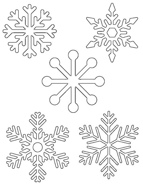 Copos De Nieve Para Imprimir Web Del Maestro Dibujos De Colorear