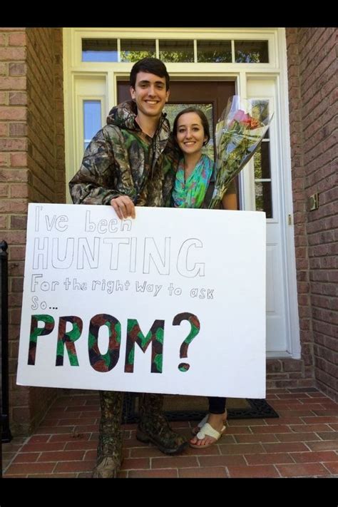 Hunting Promposal Cute Prom Proposals Homecoming Proposal Country Prom