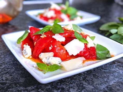 Roasted Red Pepper Salad Recipe Cuisine Fiend