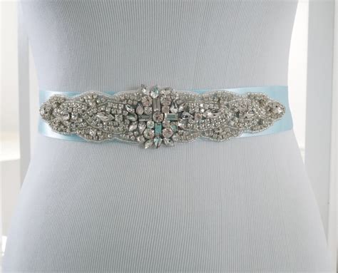 SALE Wedding Sash Bridal Belt Sash Belt Light Blue Sash - Etsy