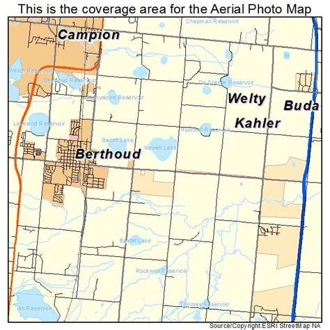 Aerial Photography Map of Berthoud, CO Colorado