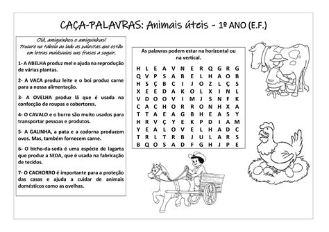 Caça Palavra 1 Ano 12