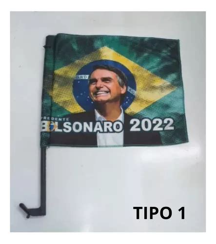 Bolsonaro 2022 Bandeira Brasil P Carro 30x26 Cm Promoção Mercadolivre