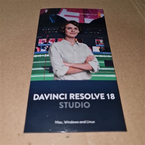 Blackmagic Design Davinci Resolve Studio Activation Card Computers