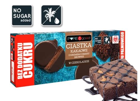 Ciastka Kakaowe Z Kremem O Smaku Brownie W Czekoladzie Gorzkiej Bez