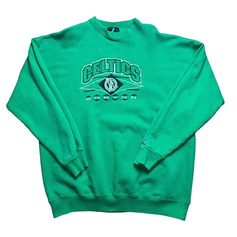 Vintage Boston Celtics Logo Athletic Crewneck Sweatsh… - Gem