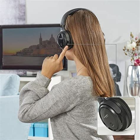 Thomson Casque Sans Fil Tv Whp Bk Over Ear Avec Station De