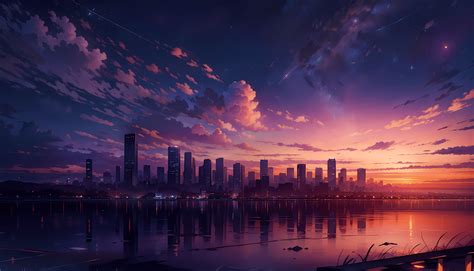sunset city wallpapers  hd backgrounds  wallpaperbat