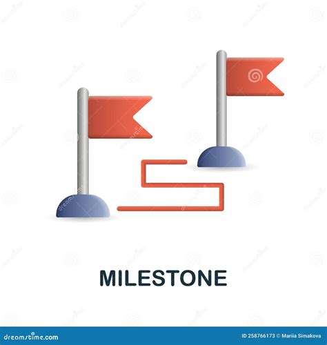 Milestone Icon 3d Illustration From Project Development Collection