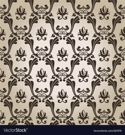 Seamless vintage wallpaper background old design Vector Image