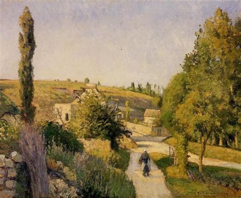 Landscape At L Hermitage 1874 Painting Camille Pissarro Oil Paintings