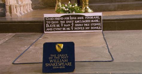 The blessing and curse at Shakespeare's grave - CBS News