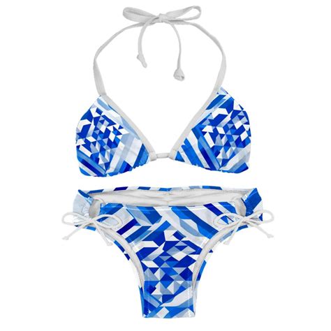 Flag Of Israel Women S Bikini Set With Detachable Sponge And Adjustable Strap Two Pack Ideal
