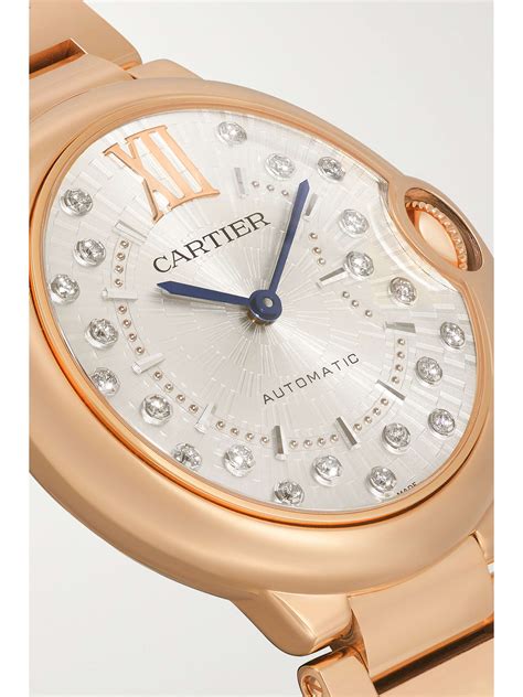 Rose Gold Ballon Bleu De Cartier Automatic 36mm 18 Karat Rose Gold And