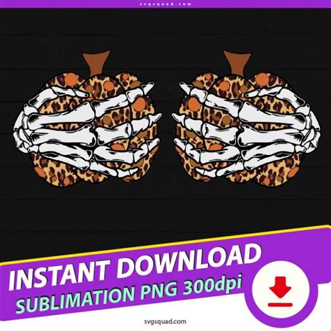 Skeleton Hand Pumpkin Boob Svg File Cricut Funny Fall Svg