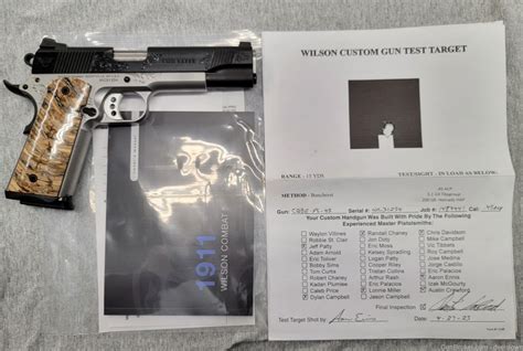 Wilson Combat Cqb Elite Custom Acp No Reserve Semi Auto Pistols