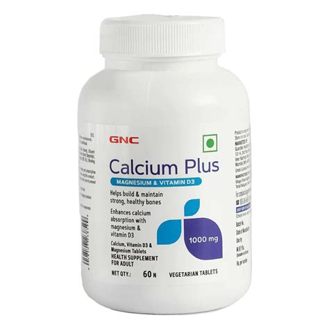Buy GNC CALCIUM PLUS WITH MAGNESIUM & VITAMIN D3 | STRENGTHENS BONES