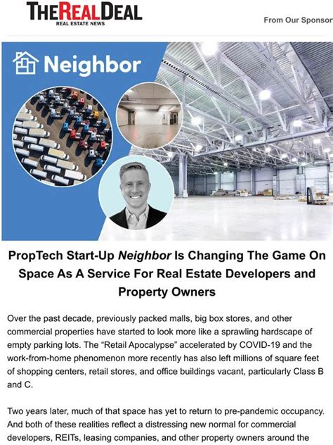 The Real Deal Proptech Start Up Neighbor Is Changing The Game On Space