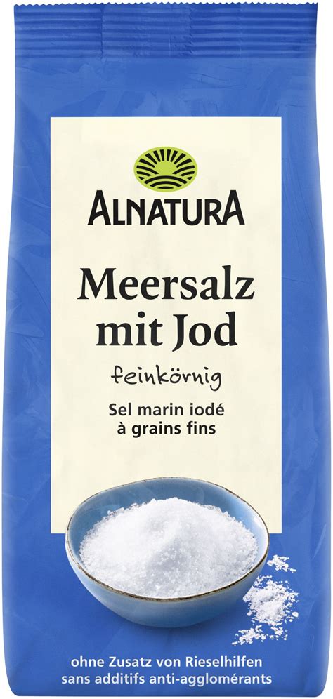 Alnatura Meersalz Mit Jod 500g Online Kaufen