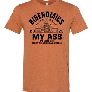 RTS Bidenomics My Ass BLACK Screen Print TRANSFER Etsy