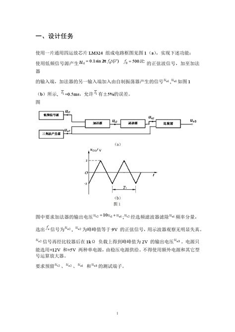 2011年全国大学生电子设计竞赛综合测评题报告文档之家