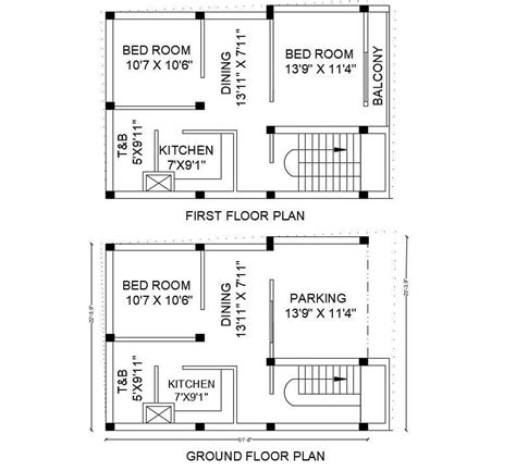 2 Storey House Floor Plan Autocad Floorplans Click