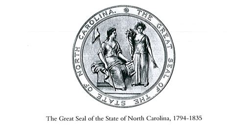 Timeline The History Of The Great Seal Of The State Of North Carolina