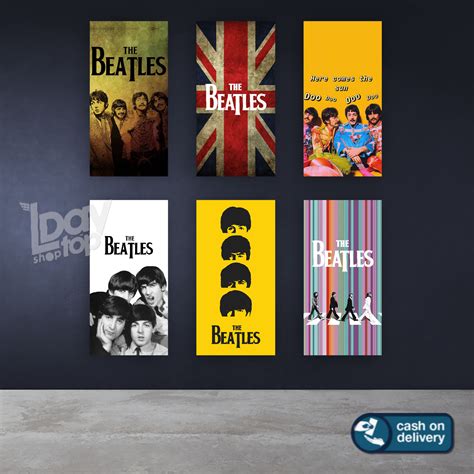 Jual Poster The Beatles Pajangan Dekorasi Dinding Kamar Band Beatles