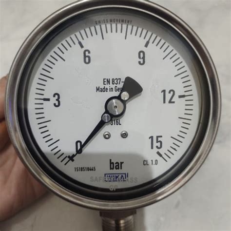 Jual Pressure Gauge Wika Inch Bar Full Ss Drat Npt Ss