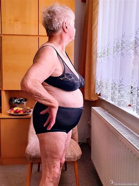 Short Haired Granny Alma Exposes Her Big Saggy Tits While Changing CoedCherry