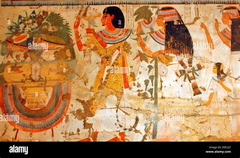 Egyptian Wall Paintings From The New Kingdom Facsimies Of Ancient