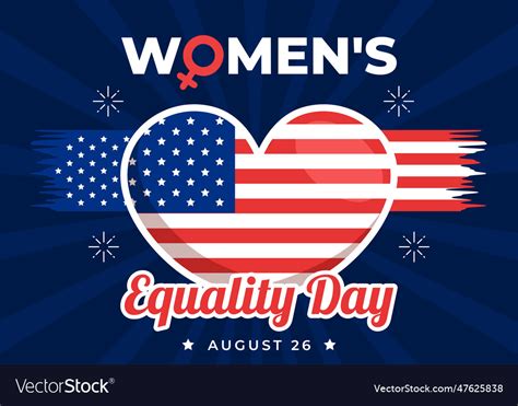 Womens Equality Day In United States On August 26 Vector Image