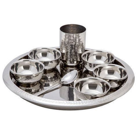 Stainless Steel Thali Set At Best Price In New Delhi The Butler Hotel