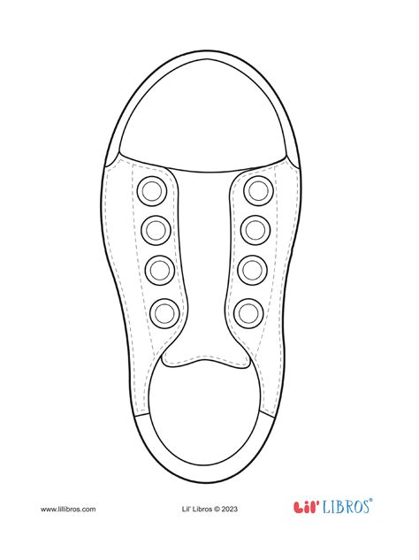 kids shoe template printable