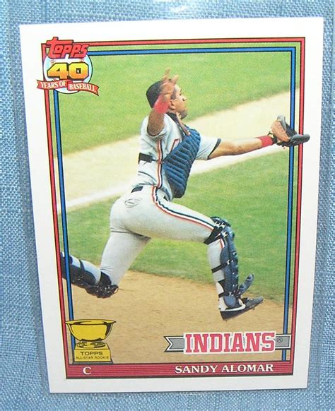 Vintage Sandy Alomar All Star Rookie Baseball Card