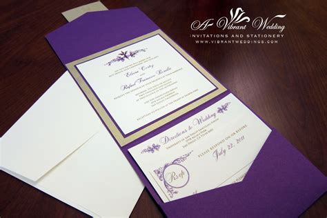 Purple Wedding Invitations