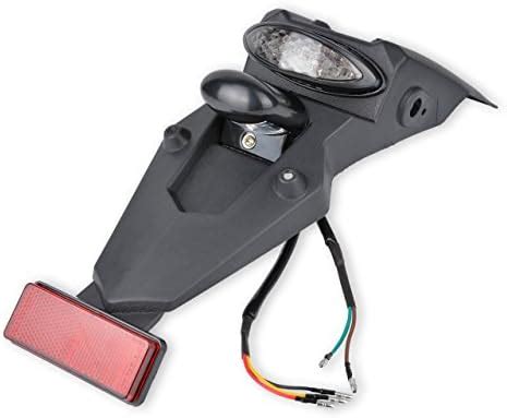 Katur Garde Boue Et Feu Arri Re Led V Universel Pour Moto Avec Feu