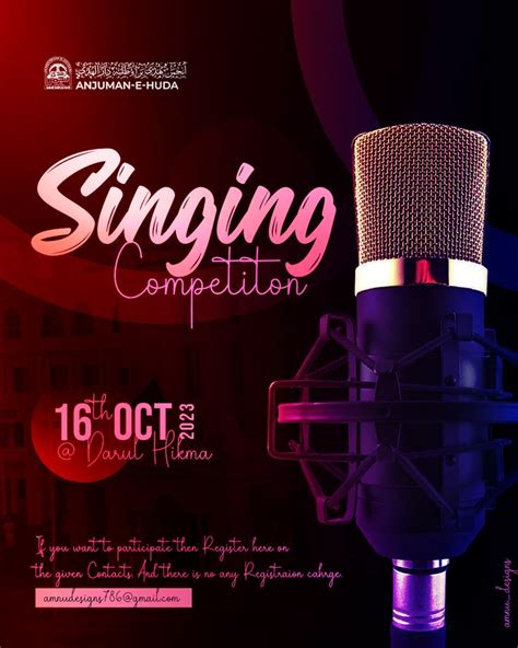 Song Competition Poster Design Idea